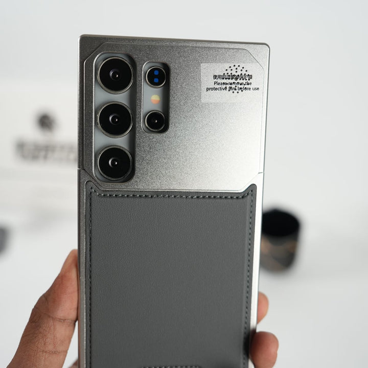 FRATO Galaxy Ultra Series Galaxy Ultra Series Premium Metallic Aeroflex Aluminium Stitch Leather Case