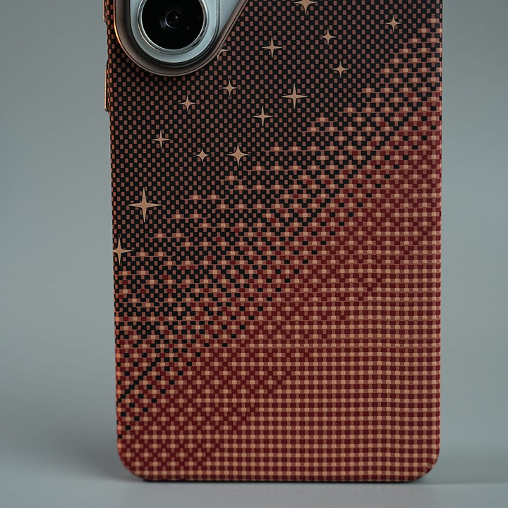FRATO Galaxy Ultra Series Galaxy Ultra Series Premium Pixel Gradient MagSafe Case with Metal Camera Frame