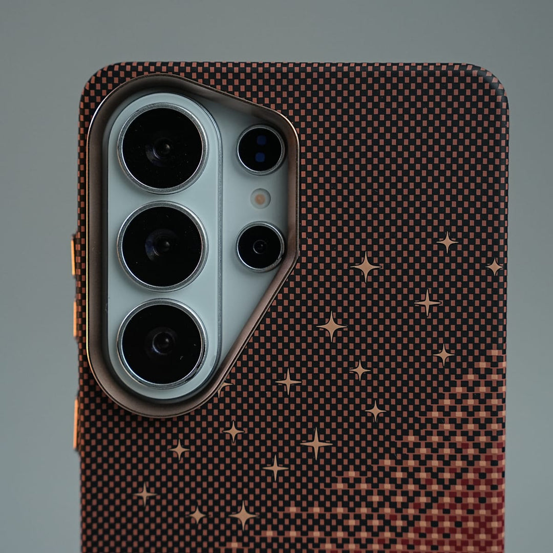 FRATO Galaxy Ultra Series Galaxy Ultra Series Premium Pixel Gradient MagSafe Case with Metal Camera Frame