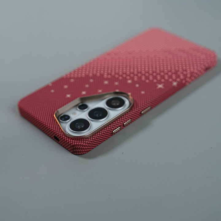 FRATO Galaxy Ultra Series Galaxy Ultra Series Premium Pixel Gradient MagSafe Case with Metal Camera Frame