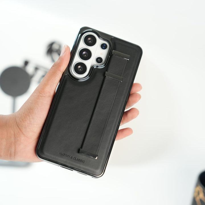 FRATO Galaxy Ultra Series Galaxy Ultra Series PU Leather Strap Stand Case | Premium Grip Cover