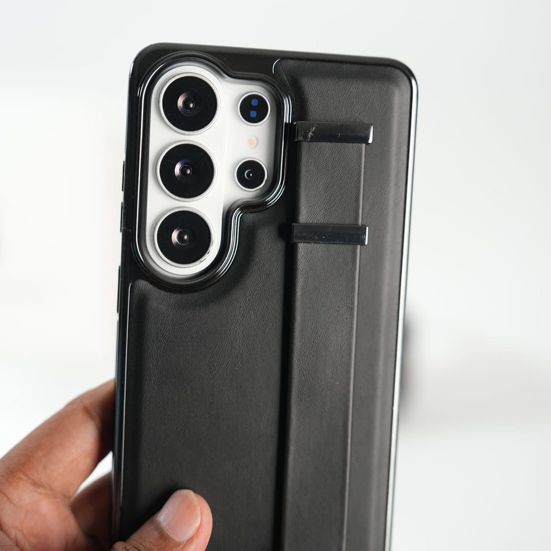 FRATO Galaxy Ultra Series Galaxy Ultra Series PU Leather Strap Stand Case | Premium Grip Cover