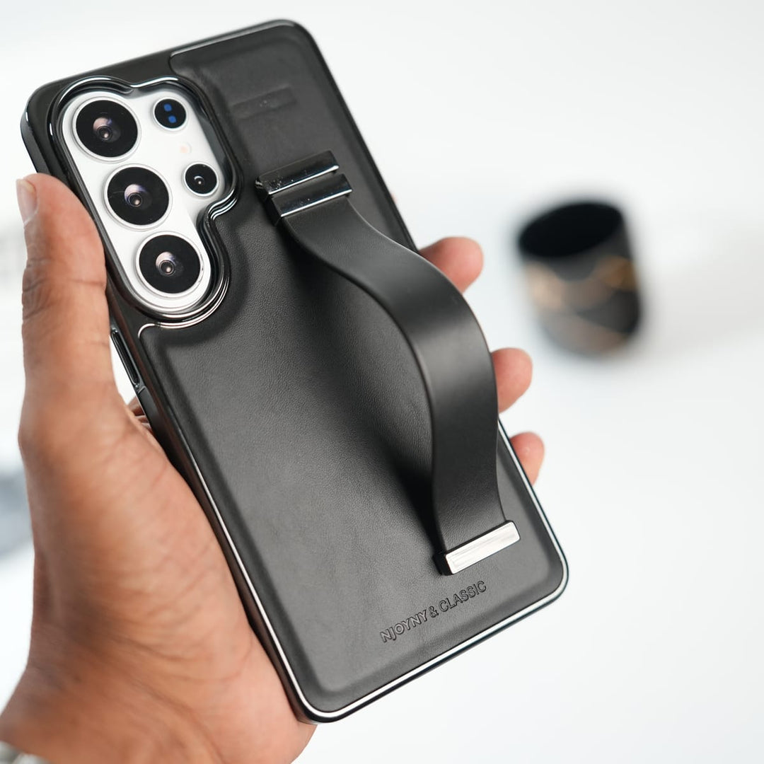 FRATO Galaxy Ultra Series Galaxy Ultra Series PU Leather Strap Stand Case | Premium Grip Cover