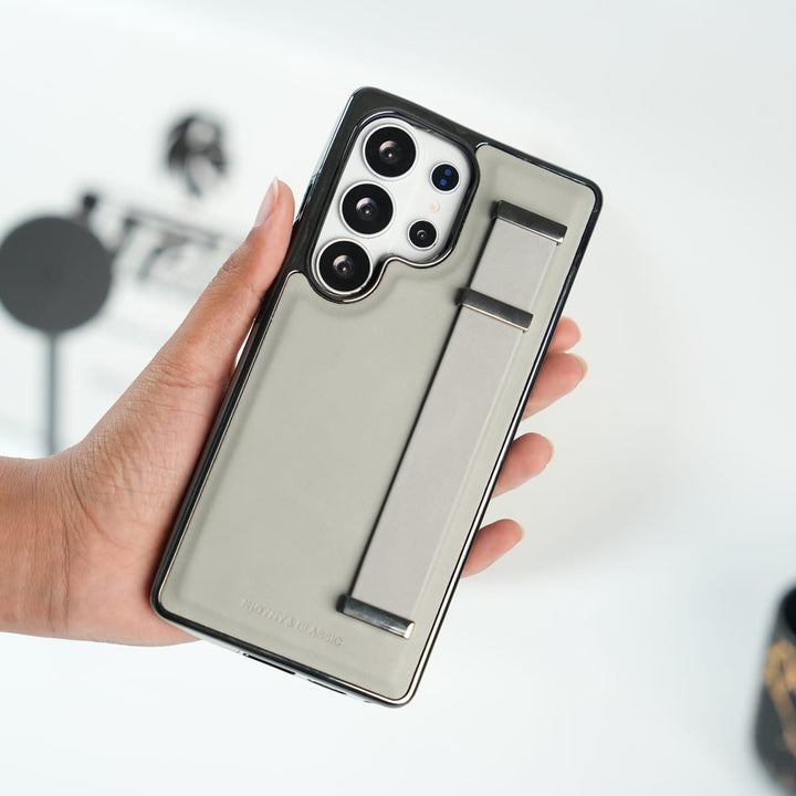 FRATO Galaxy Ultra Series Galaxy Ultra Series PU Leather Strap Stand Case | Premium Grip Cover