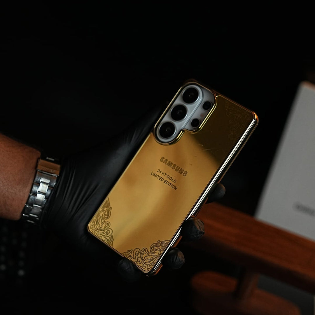 FRATO Galaxy Ultra Series Premium Gold Mirror Case for Galaxy Ultra Series | Printed Design Cover