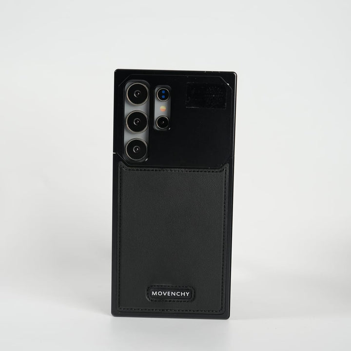 FRATO Galaxy Ultra Series S25 Ultra / Black Galaxy Ultra Series Premium Metallic Aeroflex Aluminium Stitch Leather Case