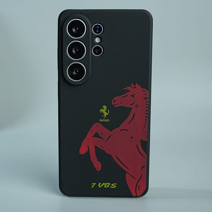 FRATO Galaxy Ultra Series S26 Ultra / Black Galaxy Ultra FR V8 Series Design Silicone Protective Case Cover