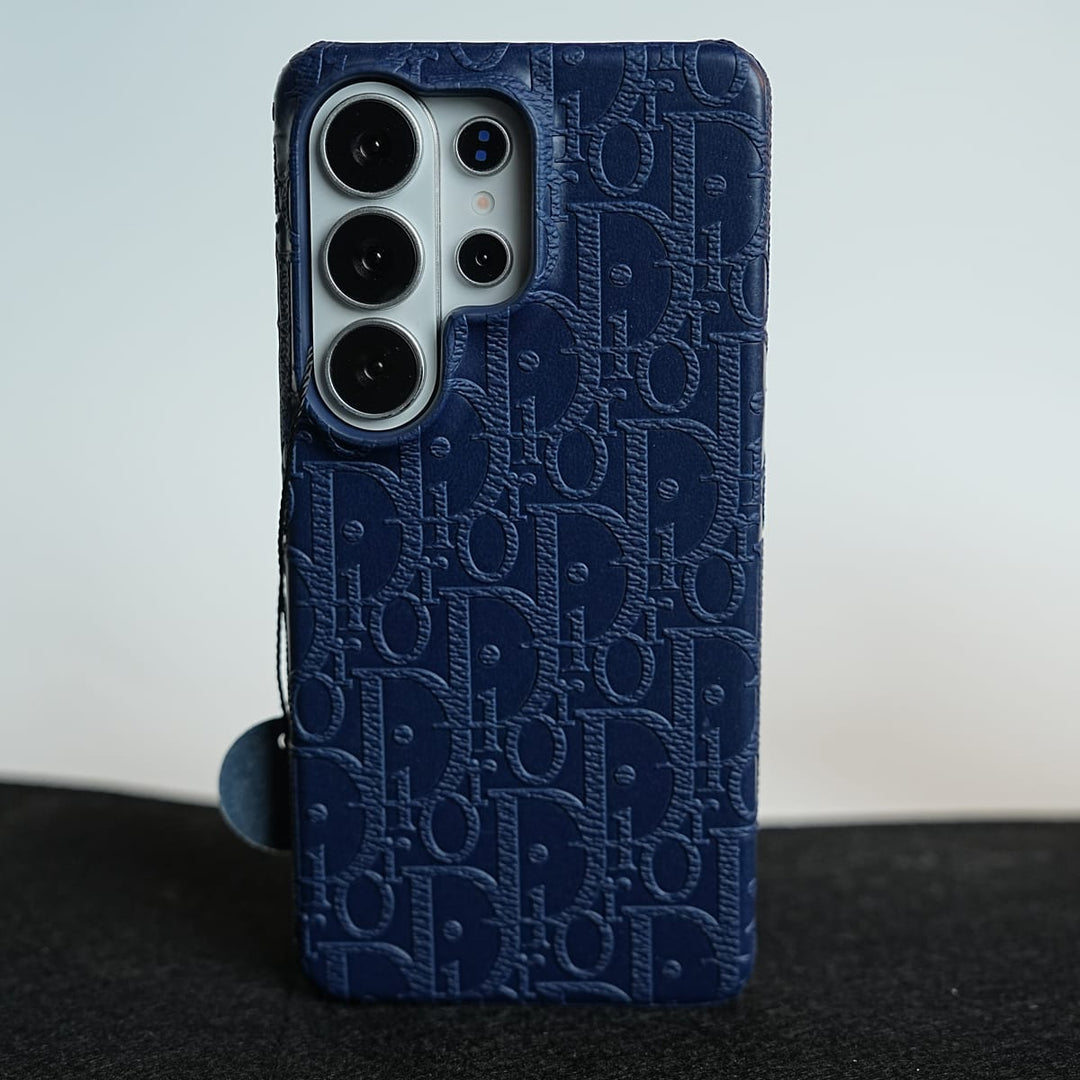 FRATO Galaxy Ultra Series S26 Ultra / Blue Galaxy Ultra Series Premium Embossed PU Leather Designer Pattern Slim Protective Case