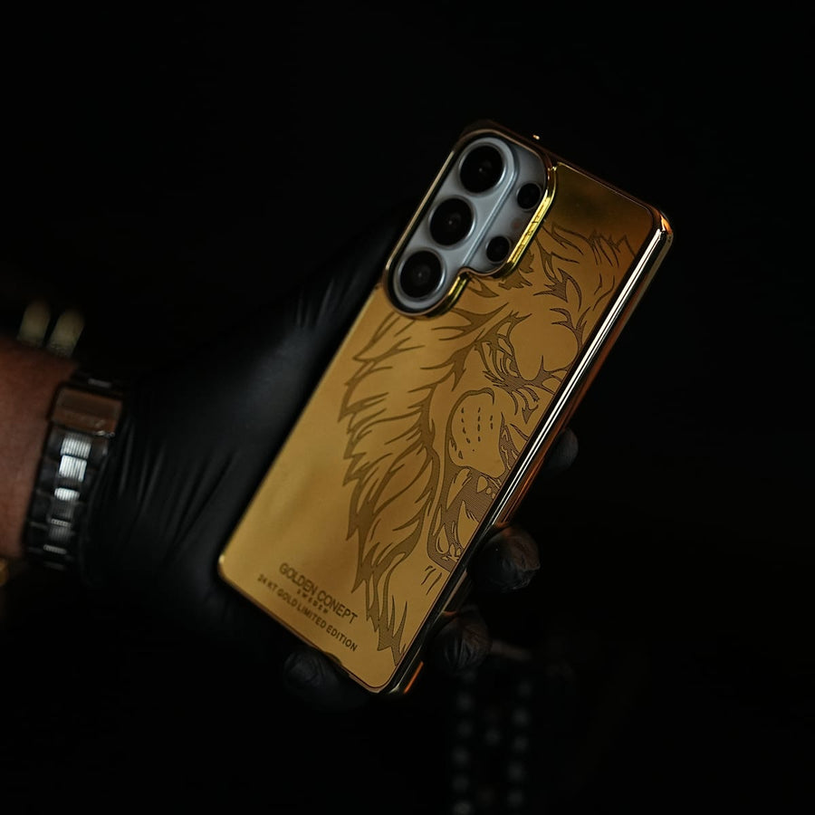 FRATO Galaxy Ultra Series S26 Ultra / Design 1 Premium Gold Mirror Case for Galaxy Ultra Series | Printed Design Cover