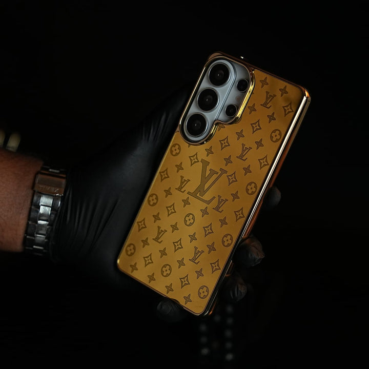 FRATO Galaxy Ultra Series S26 Ultra / Design 4 Premium Gold Mirror Case for Galaxy Ultra Series | Printed Design Cover