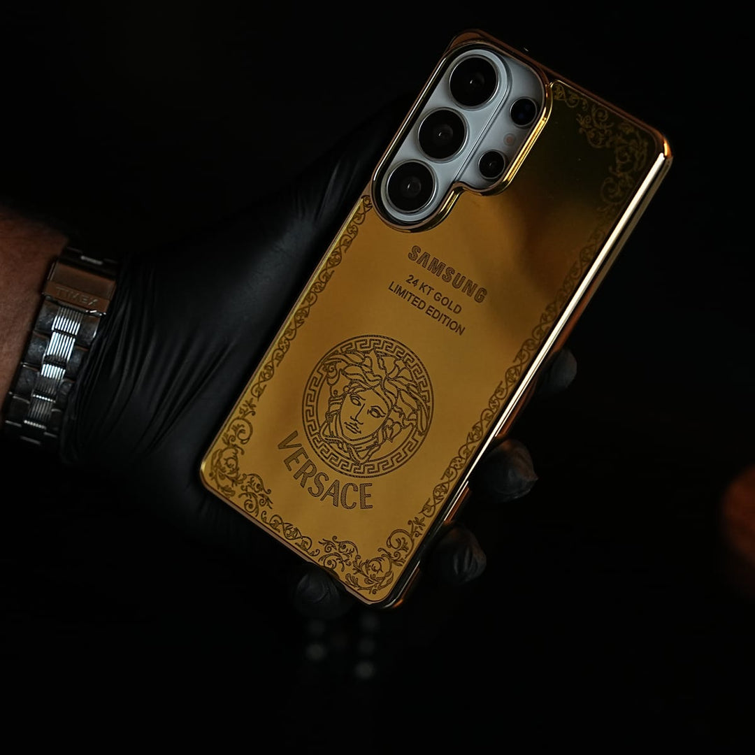 FRATO Galaxy Ultra Series S26 Ultra / Design 6 Premium Gold Mirror Case for Galaxy Ultra Series | Printed Design Cover