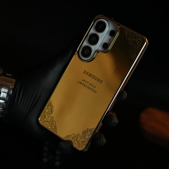 FRATO Galaxy Ultra Series S26 Ultra / Design 8 Premium Gold Mirror Case for Galaxy Ultra Series | Printed Design Cover
