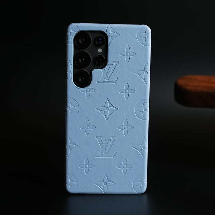 FRATO Galaxy Ultra Series S26 Ultra / Light Blue Luxury PU Leather Case for Galaxy Ultra Series | Fashion Brand Cover