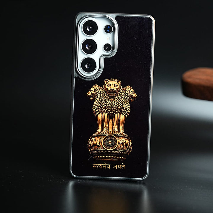 FRATO Galaxy Ultra Series S26 Ultra Lion Capital of Ashoka Case for Galaxy Ultra Series | Satyameva Jayate design Cover