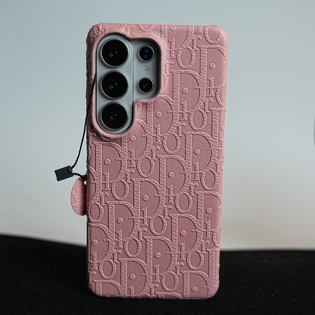 FRATO Galaxy Ultra Series S26 Ultra / Pink Galaxy Ultra Series Premium Embossed PU Leather Designer Pattern Slim Protective Case