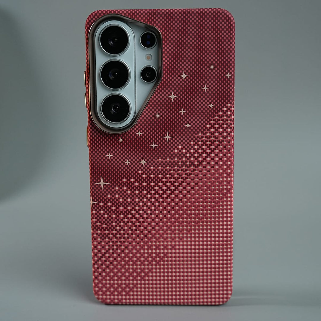 FRATO Galaxy Ultra Series S26 Ultra / Red Galaxy Ultra Series Premium Pixel Gradient MagSafe Case with Metal Camera Frame