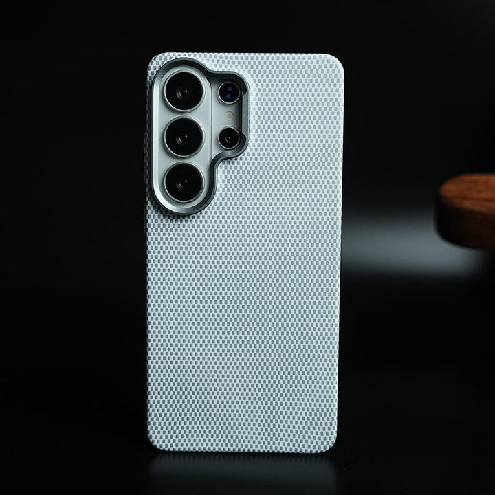 FRATO Galaxy Ultra Series S26 Ultra / White Carbon Fiber Texture Slim Case for Galaxy Ultra Series | MagSafe Case