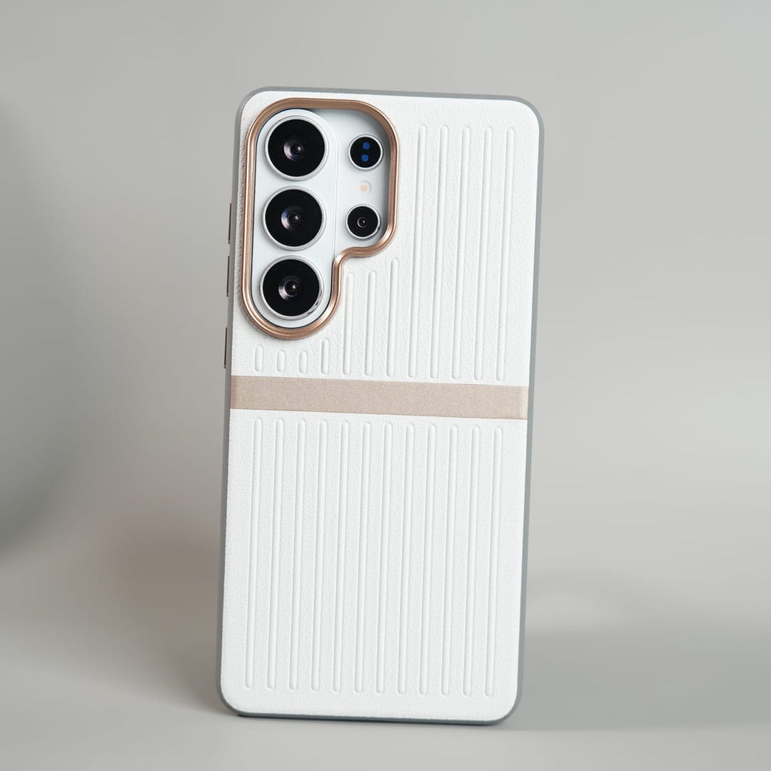 FRATO Galaxy Ultra Series S26 Ultra / White Galaxy Ultra Series MagSafe Case | Premium Suitcase Textured Grip Cover with Metal Camera Bumper