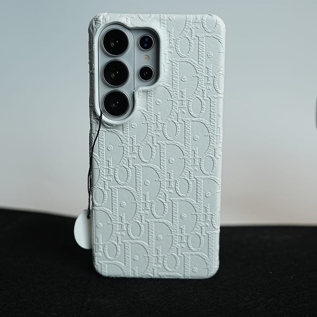 FRATO Galaxy Ultra Series S26 Ultra / White Galaxy Ultra Series Premium Embossed PU Leather Designer Pattern Slim Protective Case