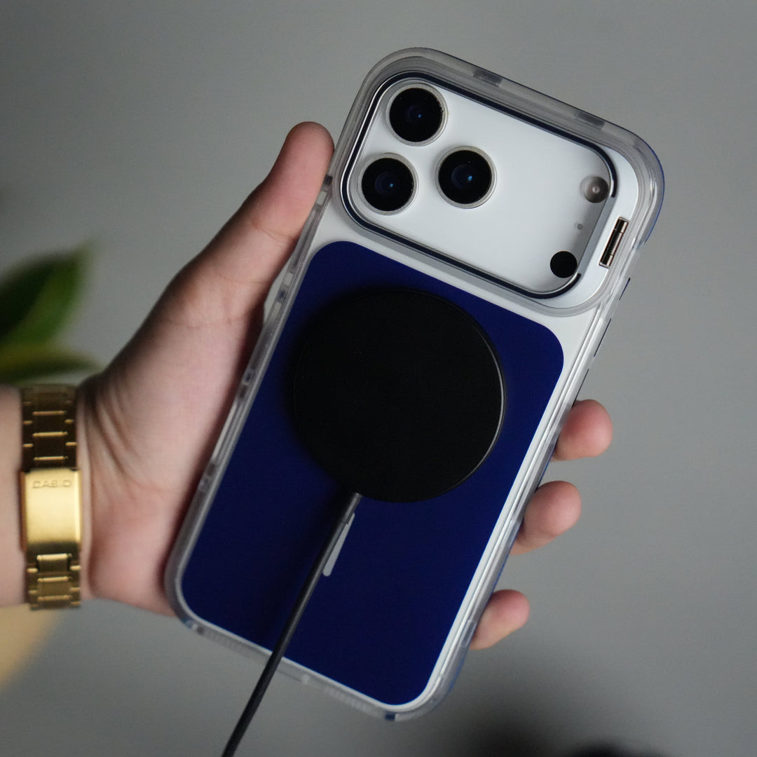 FRATO iPhone 15 Series iPhone 15 Pro Max MagSafe Case with Metal Camera Stand | Slim & Shockproof Protection