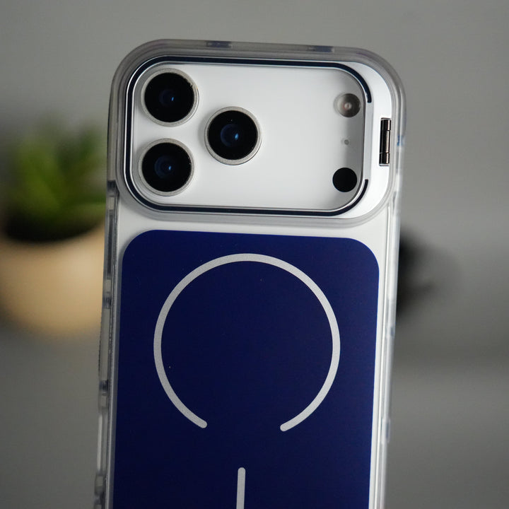 FRATO iPhone 15 Series iPhone 15 Pro Max MagSafe Case with Metal Camera Stand | Slim & Shockproof Protection