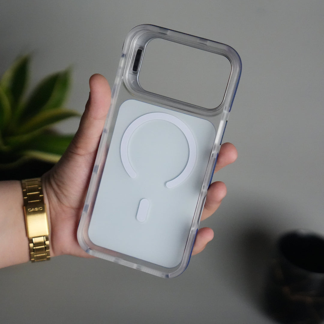 FRATO iPhone 15 Series iPhone 15 Pro Max MagSafe Case with Metal Camera Stand | Slim & Shockproof Protection