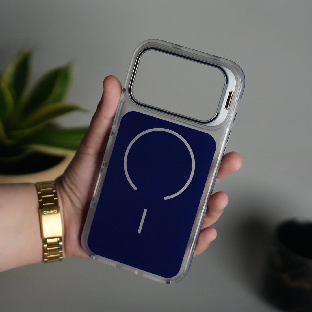 FRATO iPhone 15 Series iPhone 15 Pro Max MagSafe Case with Metal Camera Stand | Slim & Shockproof Protection