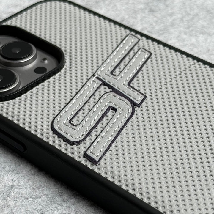 FRATO iPhone 15 Series iPhone 15 Pro Max SF Sports Car Logo PU Leather Case Cover (Grey)