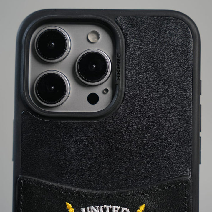 FRATO iPhone 15 Series iPhone 15 Series Premium Leather Card Holder Case with Stitched Crest Design