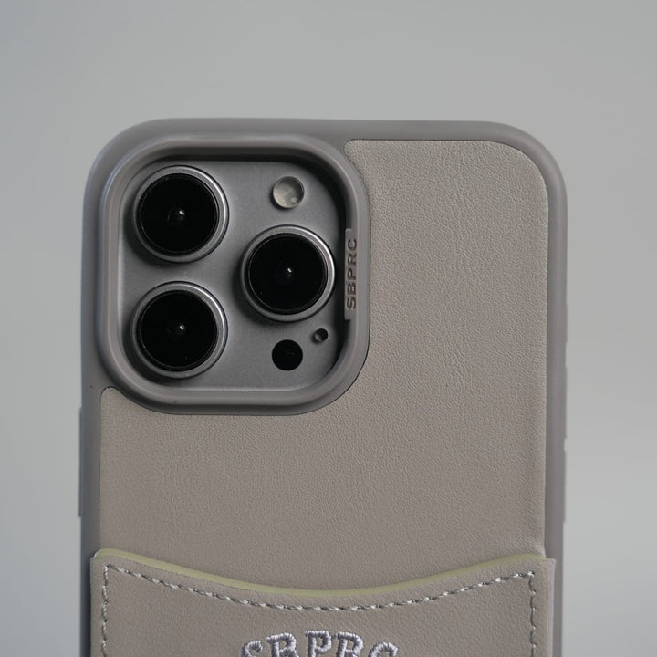 FRATO iPhone 15 Series iPhone 15 Series Premium Leather Card Holder Case with Stitched Crest Design
