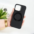 iPhone 16 Pro Max Premium Magnetic Ring Stand Carbon Fiber Case