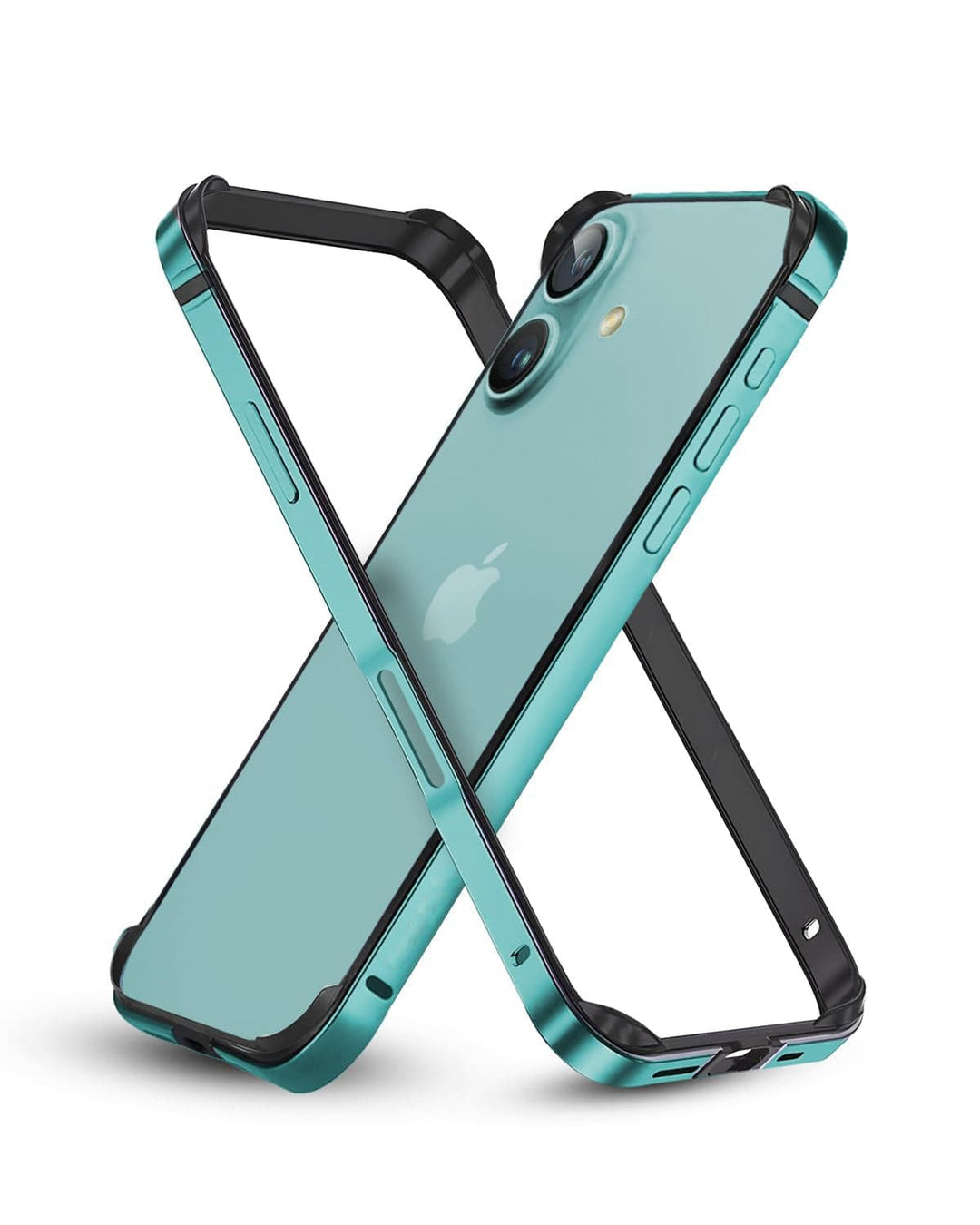 FRATO iPhone 16 Series iPhone 16 / Green iPhone 16 / 16 Plus Chrome Bumper Protector Case