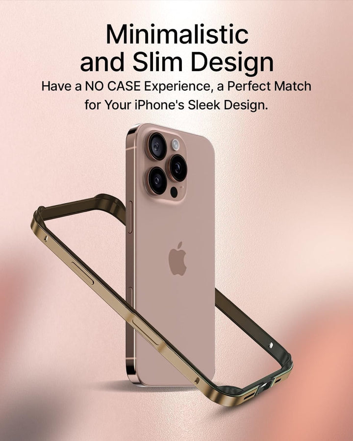FRATO iPhone 16 Series iPhone 16 Pro Chrome Bumper Protector Case
