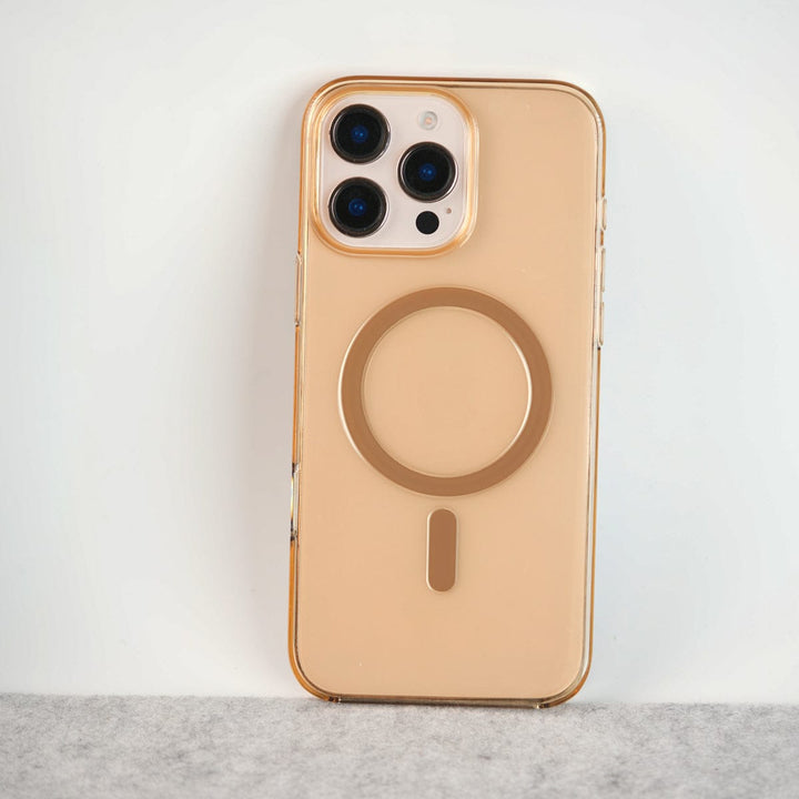 FRATO iPhone 16 Series iPhone 16 Pro / Desert Cristal iPhone 16 Series High Quality Cristal Case Strong MagSafe IC Working Case Cover
