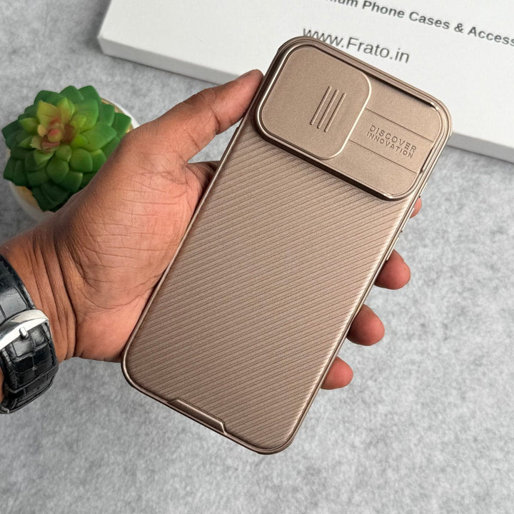 FRATO iPhone 16 Series iPhone 16 Pro Max Camshield Pro Case Cover (Desert Golden)