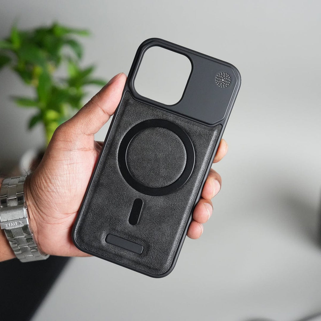 FRATO iPhone 16 Series iPhone 16 Pro Max / Full Black iPhone 16 Series Cover Frameless PU Leather Case