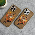iPhone 15 Pro Max / iPhone 15 Pro Wild Animal 3D Embroidery Tiger Face MagSafe Case