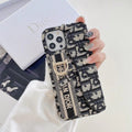 iPhone 16 Series luxury Brand CD Card Holder Case Cover (Black)