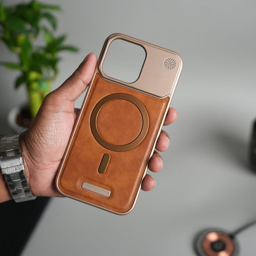 FRATO iPhone 16 Series iPhone 16 Pro Max / Light Brown iPhone 16 Series Cover Frameless PU Leather Case