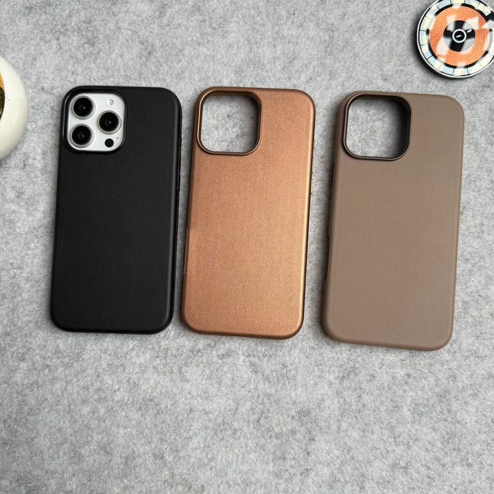 FRATO iPhone 16 Series iPhone 16 Pro Max Luxury Classic PU Leather MagSafe Supported Case