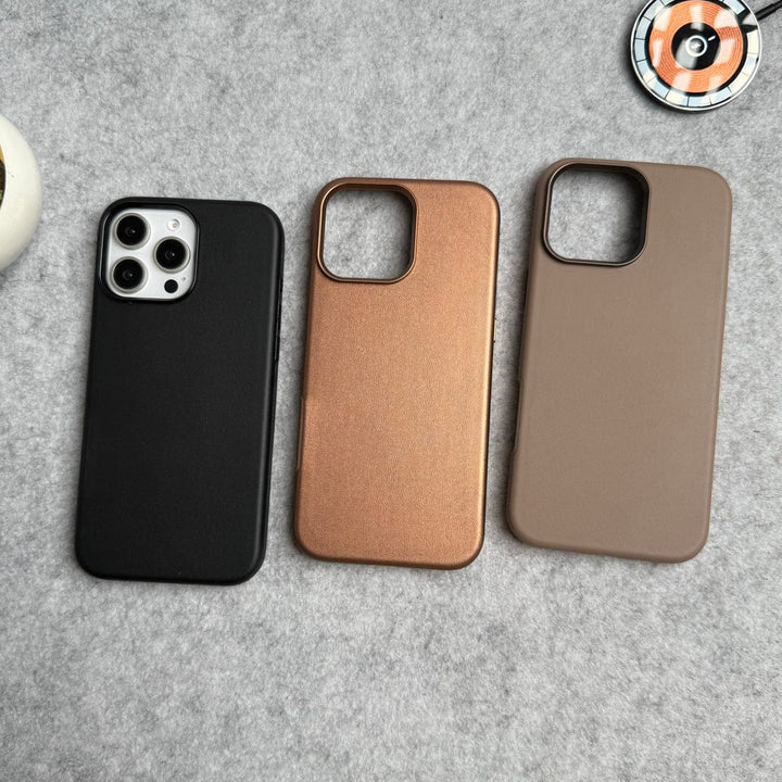 FRATO iPhone 16 Series iPhone 16 Pro Max Luxury Classic PU Leather MagSafe Supported Case