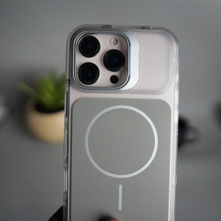 FRATO iPhone 16 Series iPhone 16 Pro Max MagSafe Case with Metal Camera Stand | Slim & Shockproof Protection