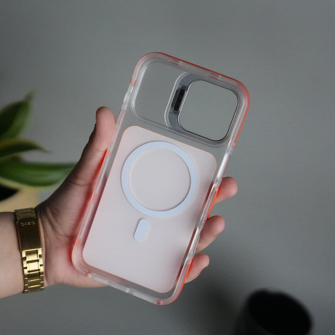 FRATO iPhone 16 Series iPhone 16 Pro Max MagSafe Case with Metal Camera Stand | Slim & Shockproof Protection