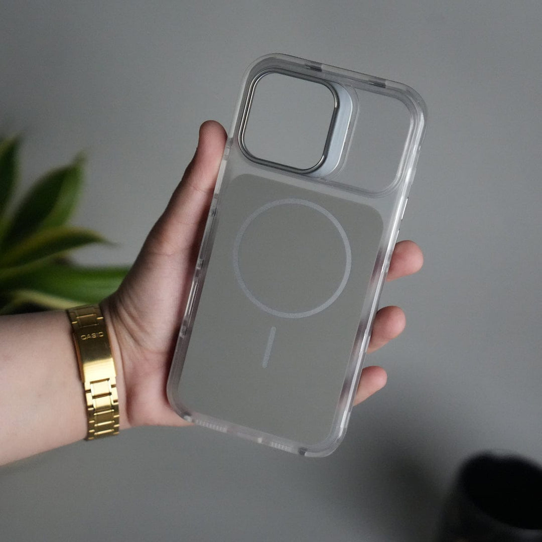 FRATO iPhone 16 Series iPhone 16 Pro Max MagSafe Case with Metal Camera Stand | Slim & Shockproof Protection