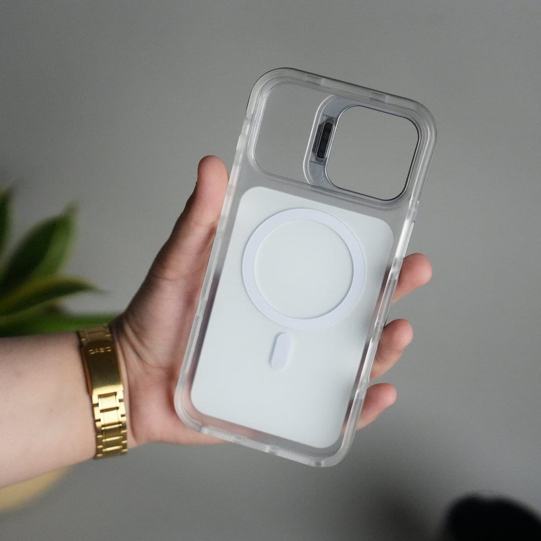 FRATO iPhone 16 Series iPhone 16 Pro Max MagSafe Case with Metal Camera Stand | Slim & Shockproof Protection