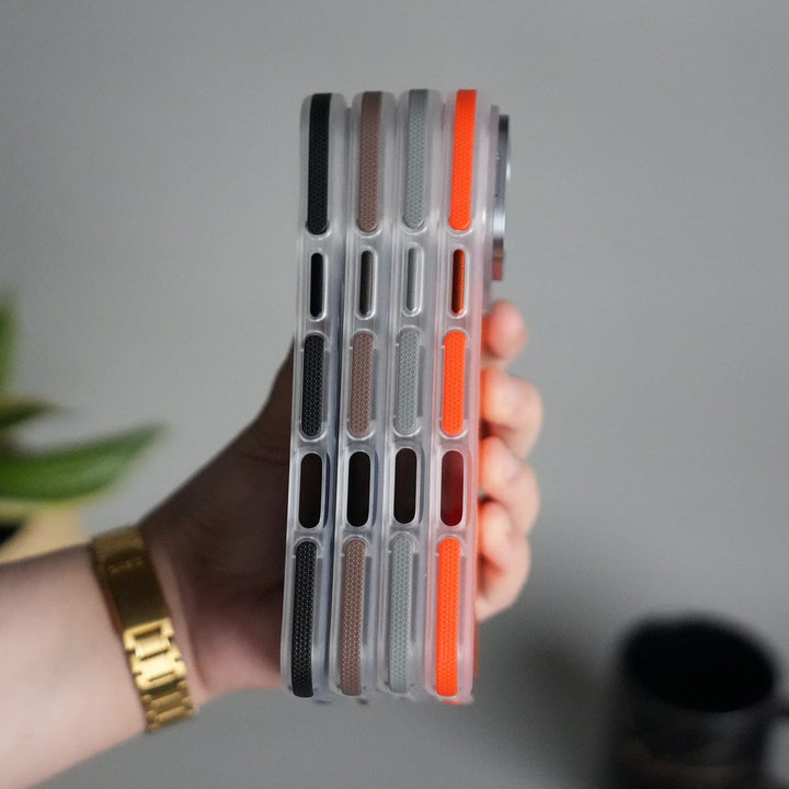 FRATO iPhone 16 Series iPhone 16 Pro Max MagSafe Case with Metal Camera Stand | Slim & Shockproof Protection