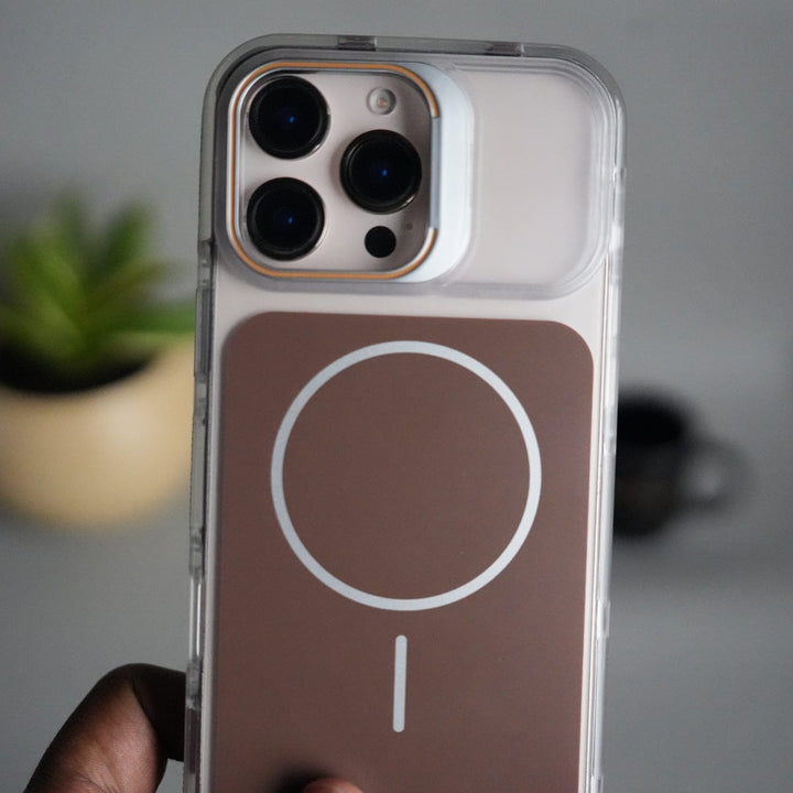 FRATO iPhone 16 Series iPhone 16 Pro Max MagSafe Case with Metal Camera Stand | Slim & Shockproof Protection