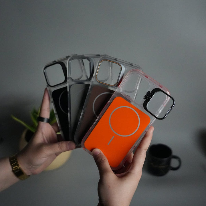 FRATO iPhone 16 Series iPhone 16 Pro Max MagSafe Case with Metal Camera Stand | Slim & Shockproof Protection