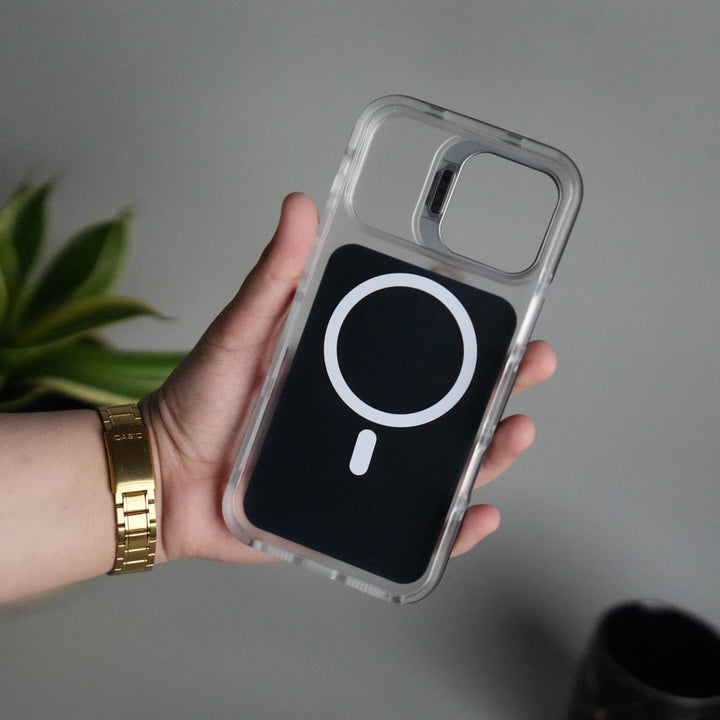 FRATO iPhone 16 Series iPhone 16 Pro Max MagSafe Case with Metal Camera Stand | Slim & Shockproof Protection