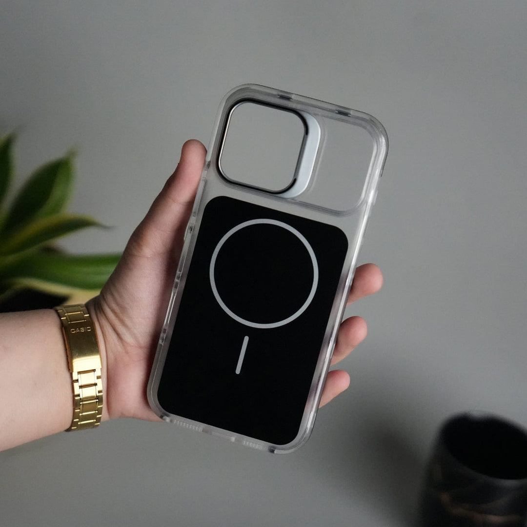 FRATO iPhone 16 Series iPhone 16 Pro Max MagSafe Case with Metal Camera Stand | Slim & Shockproof Protection